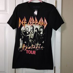 Def Leppard  Hysteria Tour  black t shirt  Sz M
